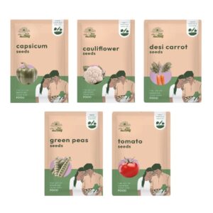 Indian Vegetable Seeds Bundle of 5 Packet
